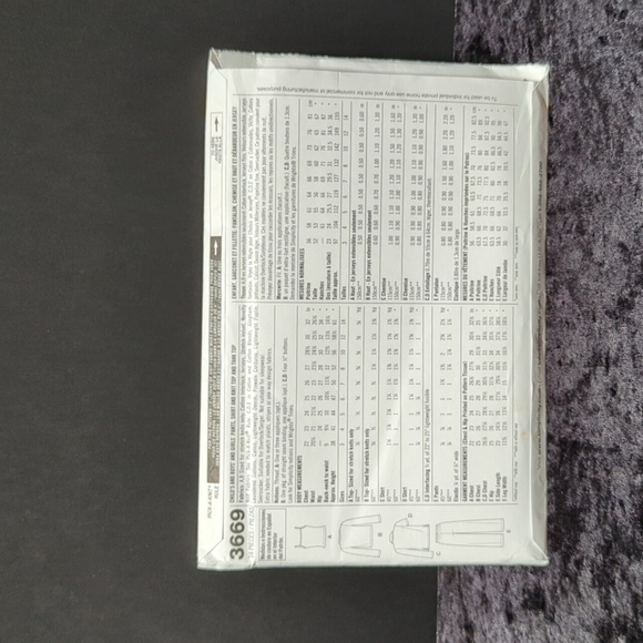 Simplicity 3669 K5 Uncut Sewing Pattern Kid's Pajamas Sz 7, 8, 10, 12, 14 - Picture 2 of 3